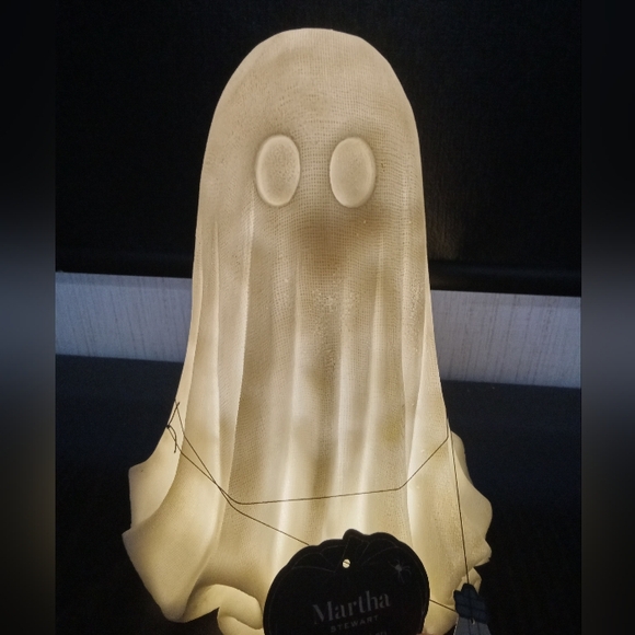 Martha stewart cheesecloth ghost , blow mold cheesecloth ghost , LED Ghost NWT - Picture 2 of 3